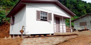 Casa entregue a uma das famílias atingidas pelas enchentes de 2024