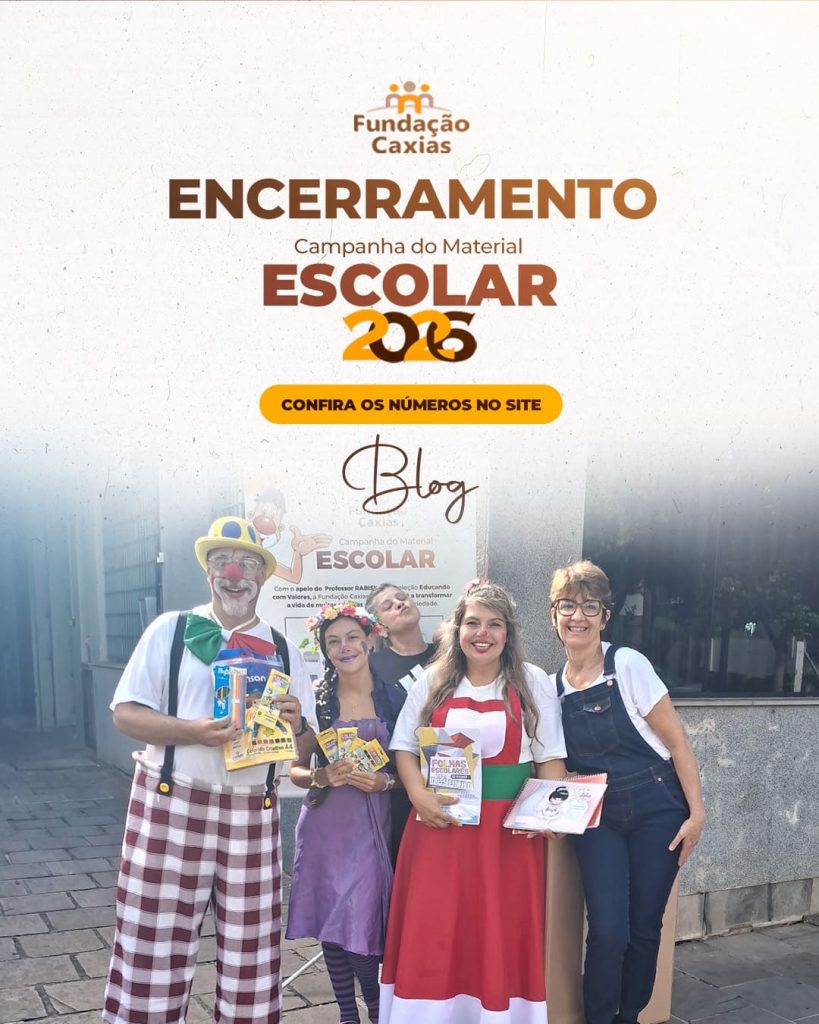 Enverramento da 1a. campanha do material escolar da Fundação Caxias